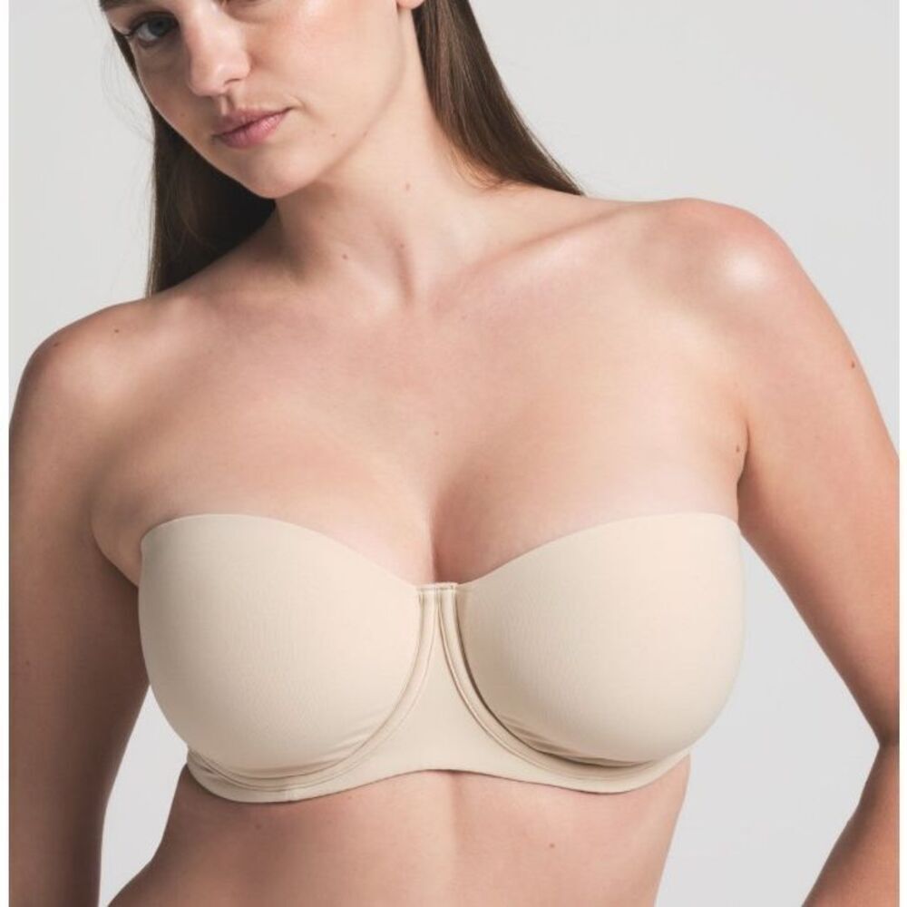 Skims Fits Everybody Strapless Bra 32 D Sand